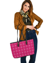 Load image into Gallery viewer, Nurse Practitioner (NP) Large Pink PU Faux Leather Tote Bag
