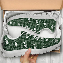 Load image into Gallery viewer, EMS/EMT/Paramedic Women&#39;s Green/White Sneakers
