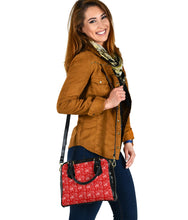 Load image into Gallery viewer, Firefighter Print Red PU Faux Leather Handbag
