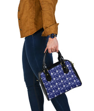 Load image into Gallery viewer, Police Print Back The Blue/White PU Faux Leather Handbag
