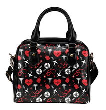 Load image into Gallery viewer, I Love Traveling Medical Professional&#39;s PU Faux Leather Handbag

