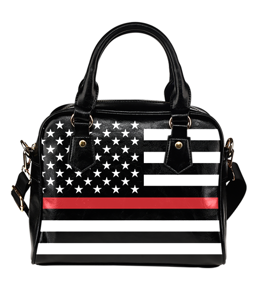 Thin Red Line Firefighter PU Faux Leather Handbag