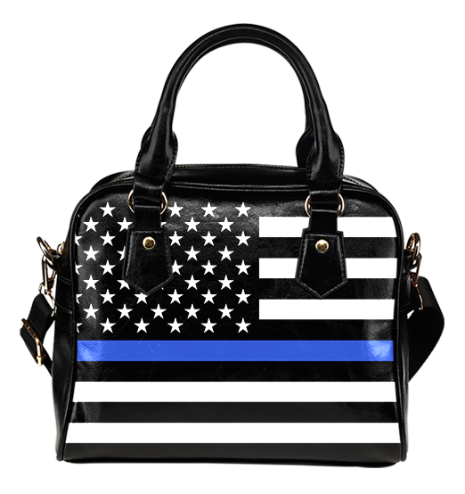 Thin Blue Line Police PU Faux Leather Handbag